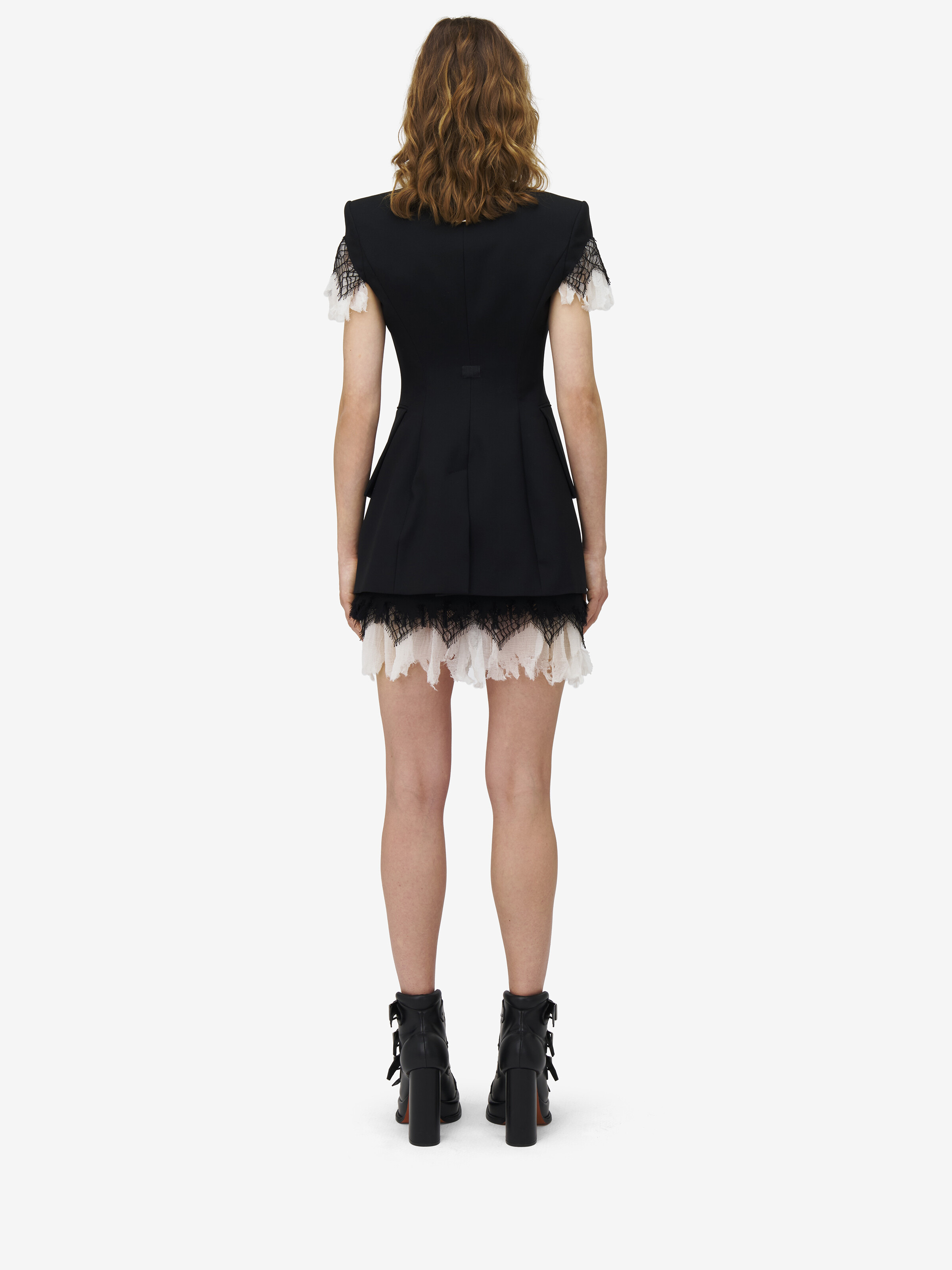 Cobweb Lace Mini Skirt - 4