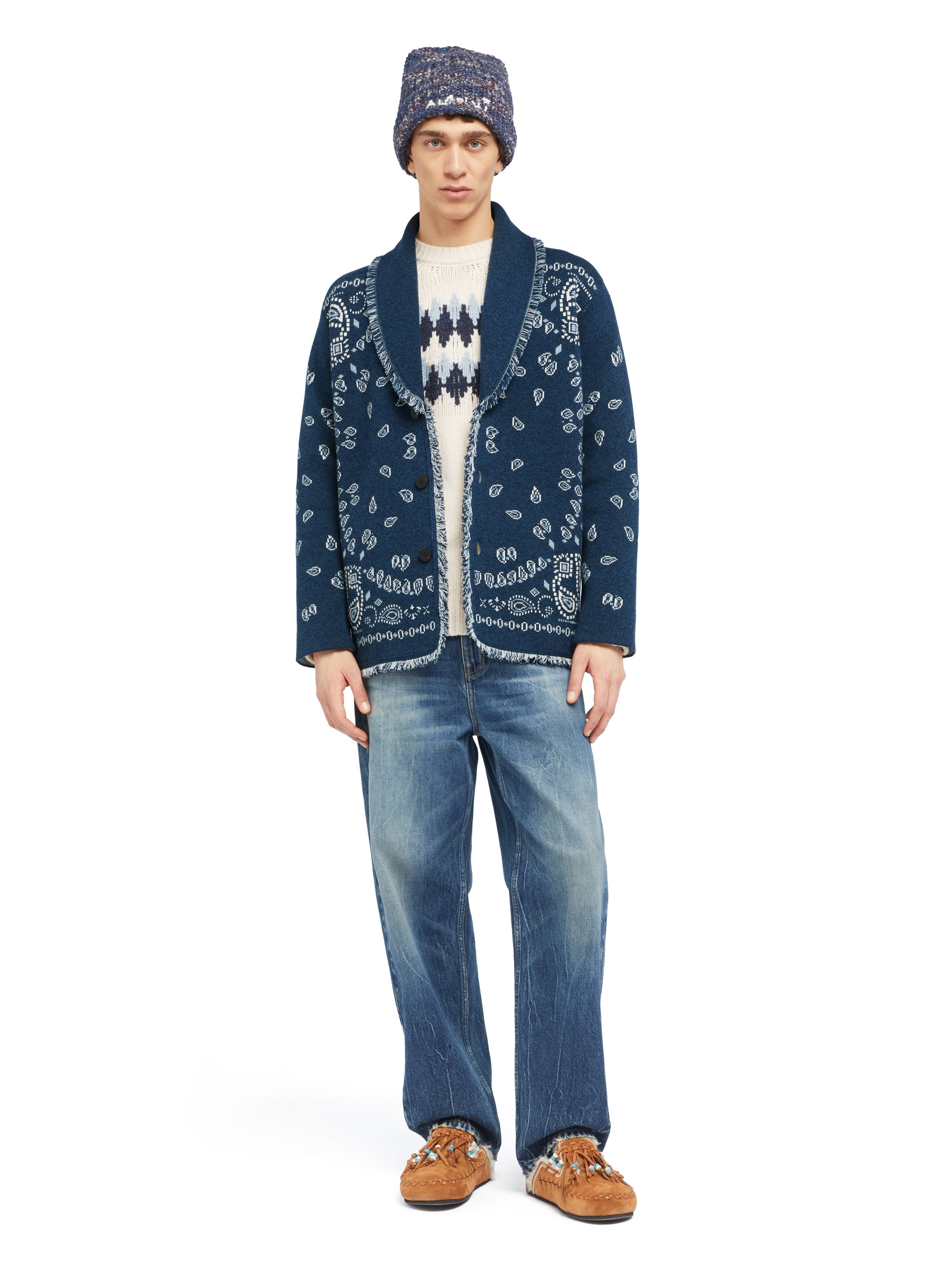 Bandana Jacquard Cardigan - 2