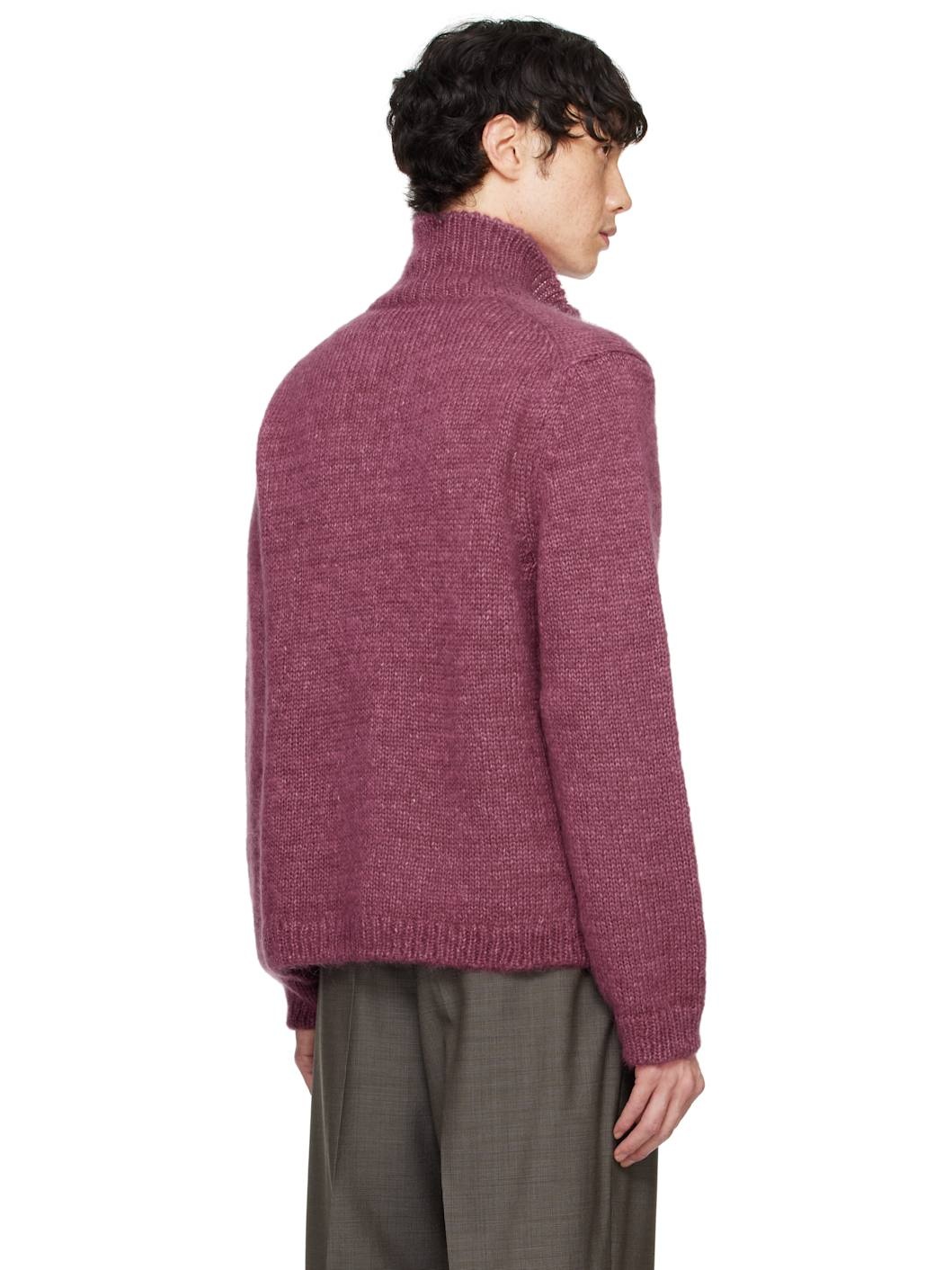 Pink Float Funnel Sweater - 3