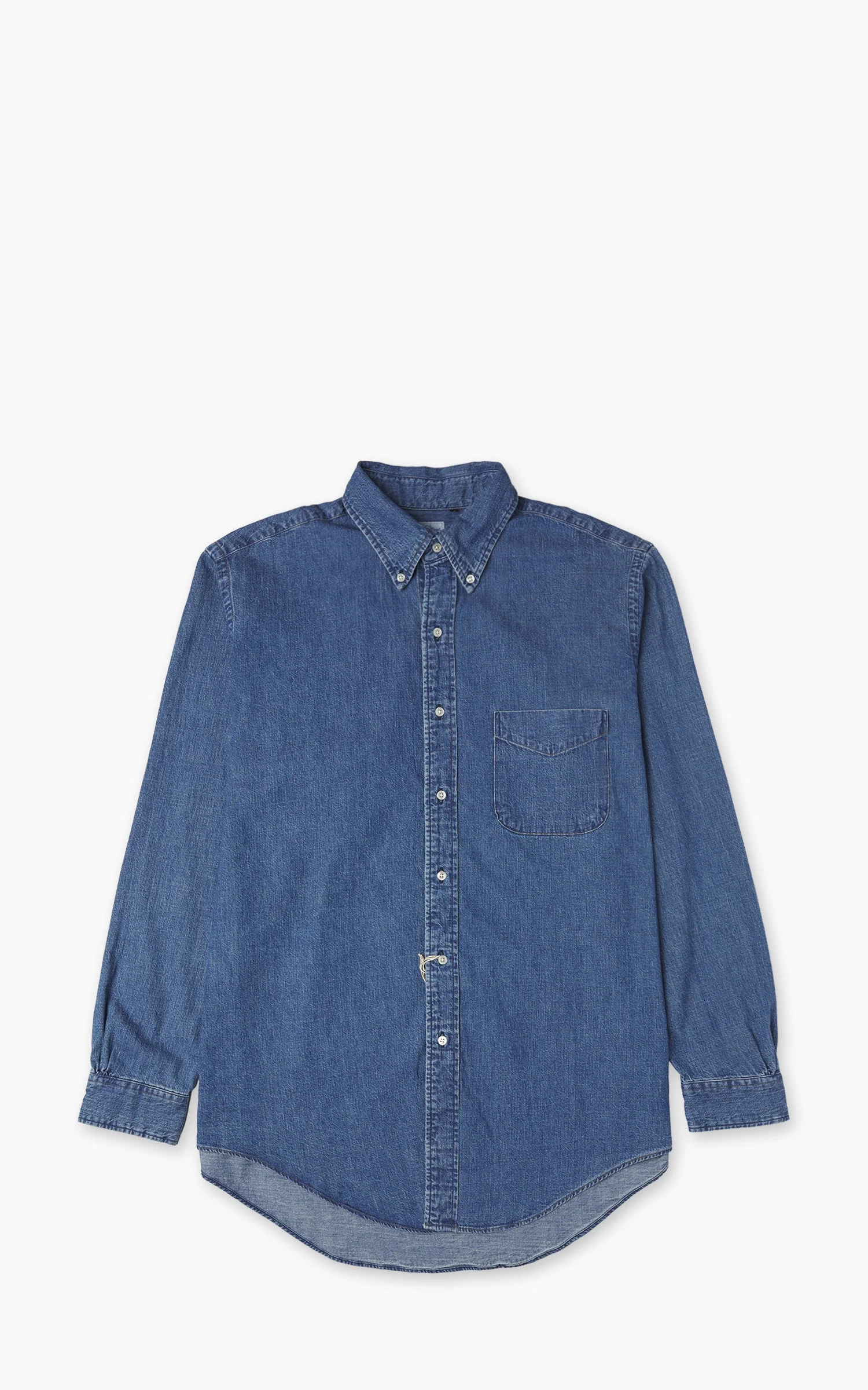 ORSLOW STANDARD BUTTON DOWN SHIRT DENIM USED - 1