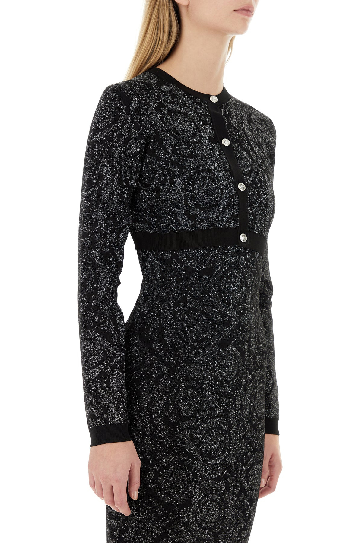 Embroidered stretch viscose blend cardigan - 3