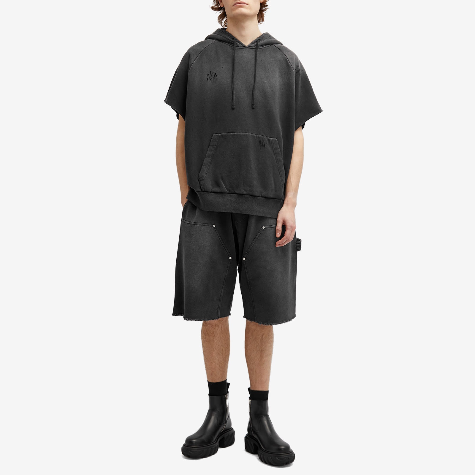 Givenchy Short Sleeve Raglan Hoodie - 4