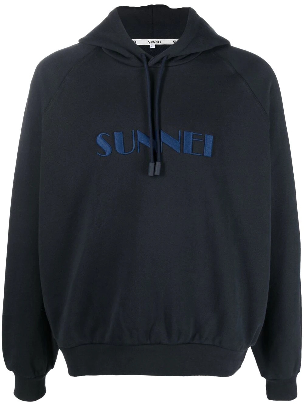 logo drawstring hoodie - 1