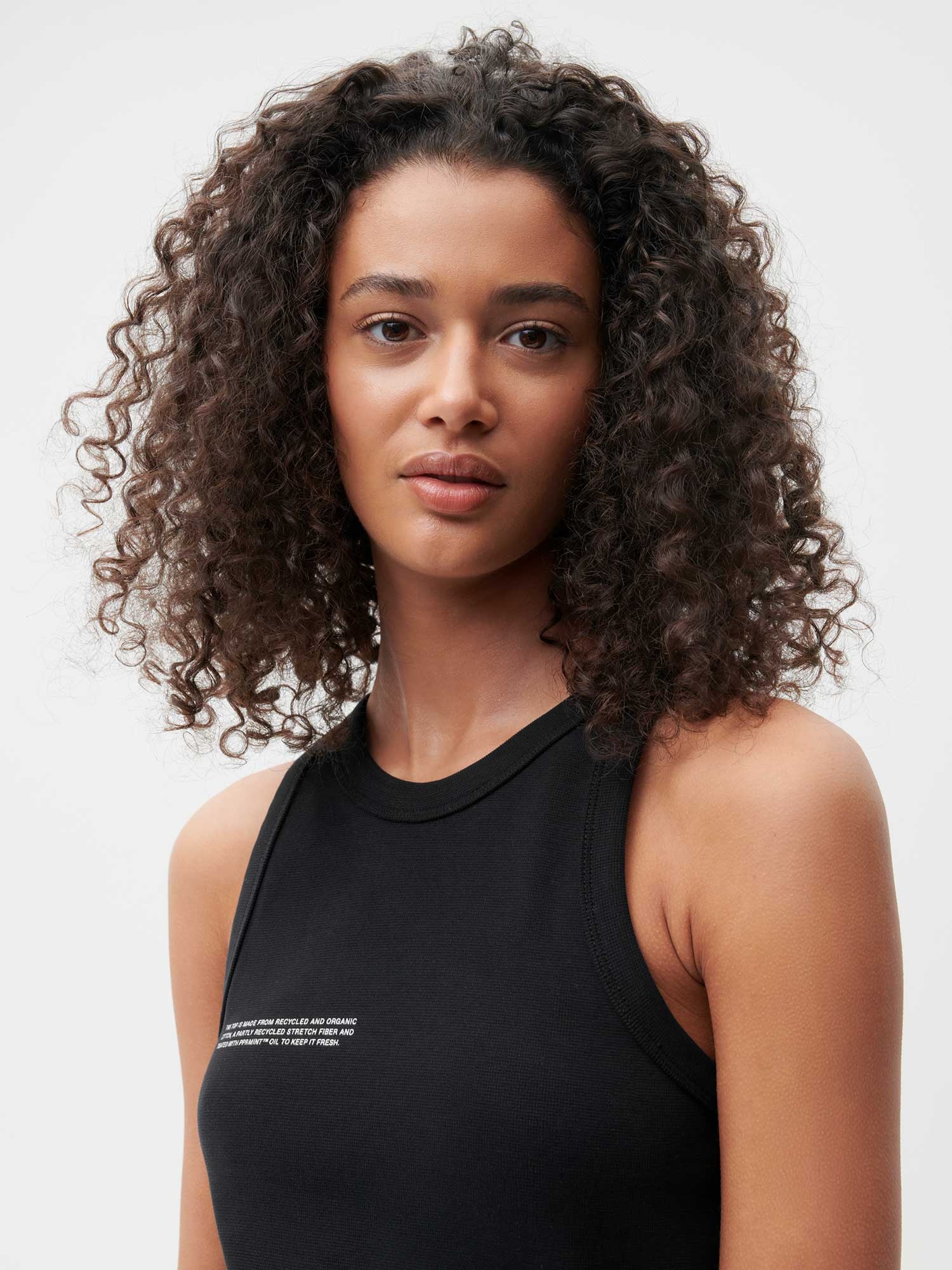 Women's Recycled Cotton Tank Top - Black - 4