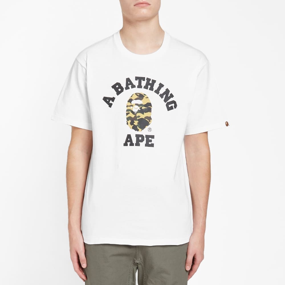 A Bathing Ape 1st Camo College Tee - 4