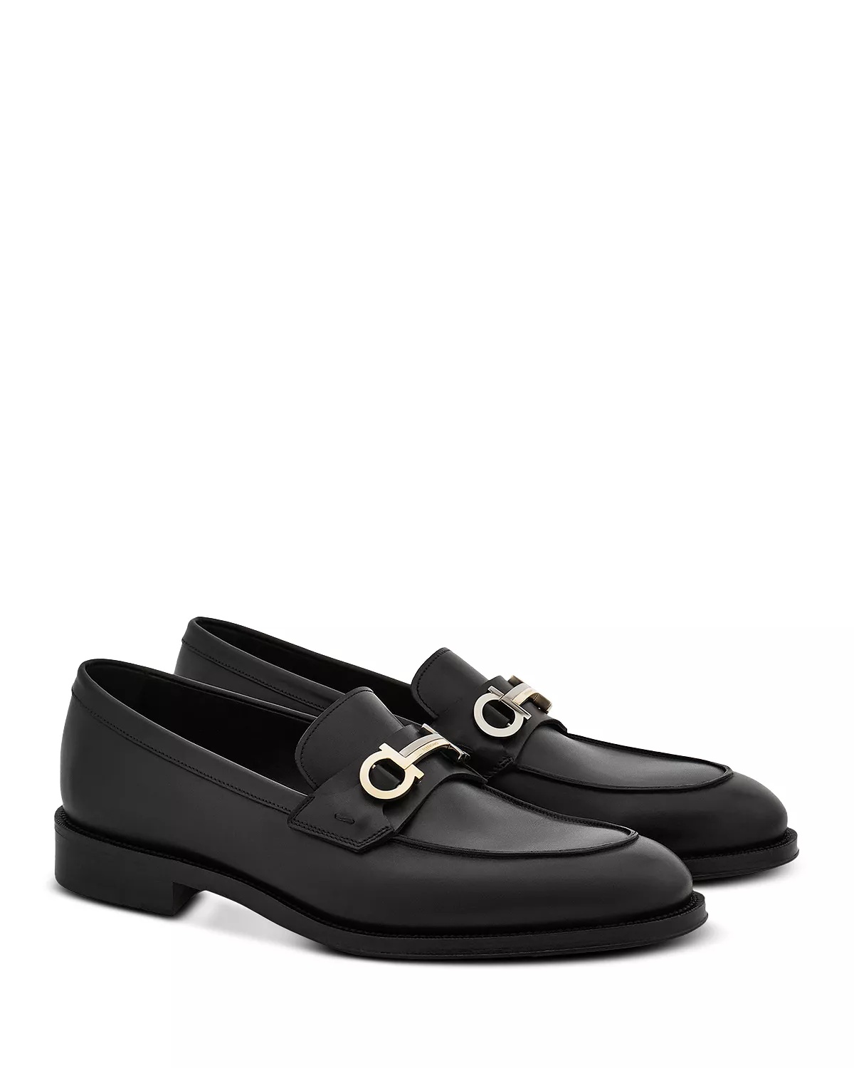 Men's Benedict Moccasin Loafers with Gancini Ornament - 4