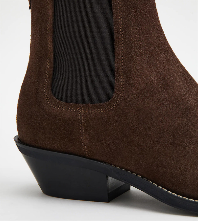 ANKLE BOOTS IN SUEDE - BROWN 7