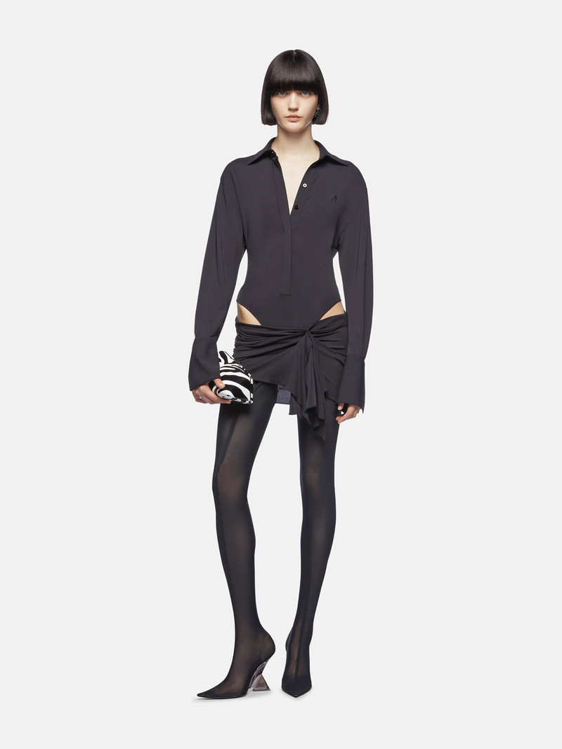 THE ATTICO BLACK MINI DRESS outlook
