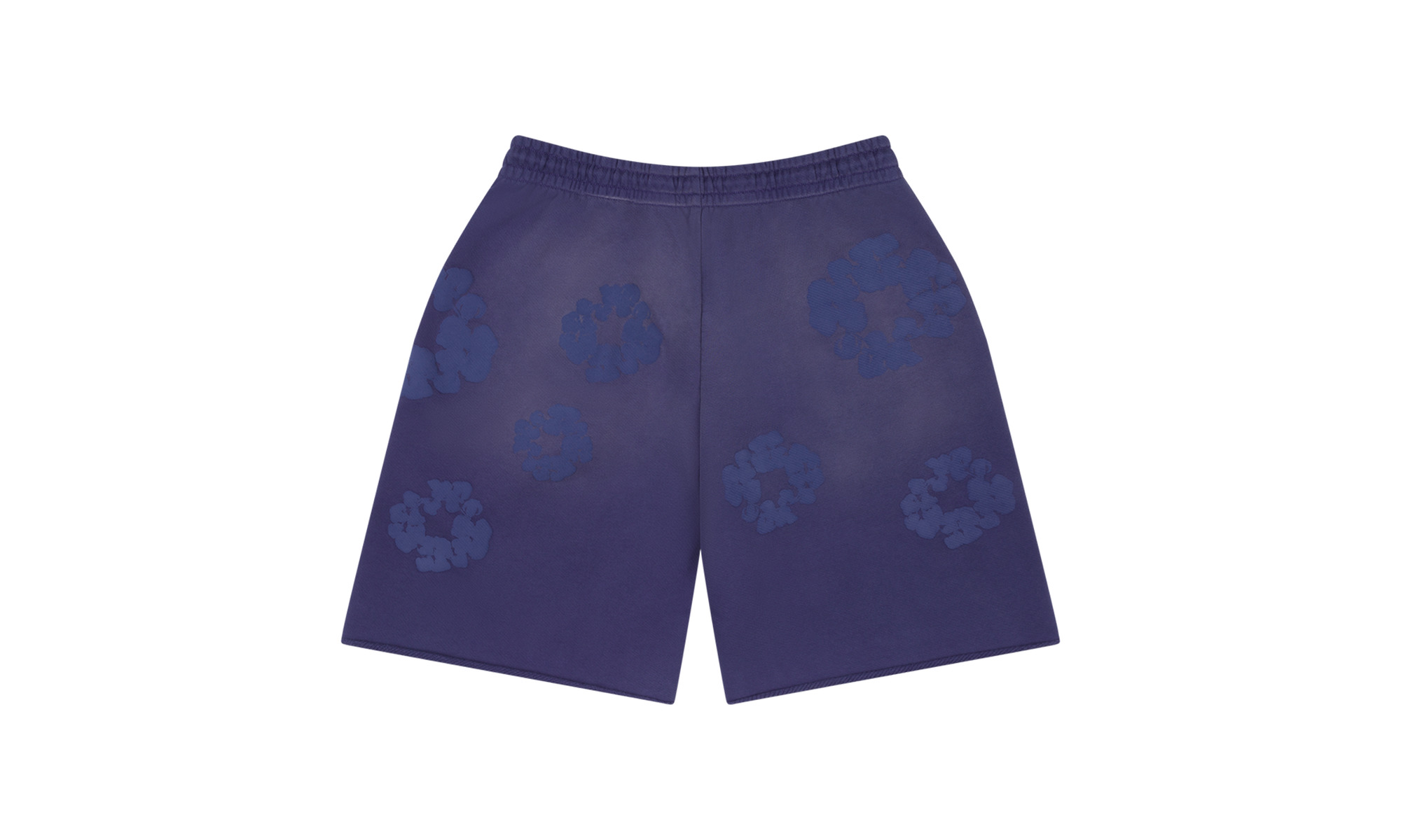 Mono Cotton Wreath Sweat Shorts "Washed Blue" - 2