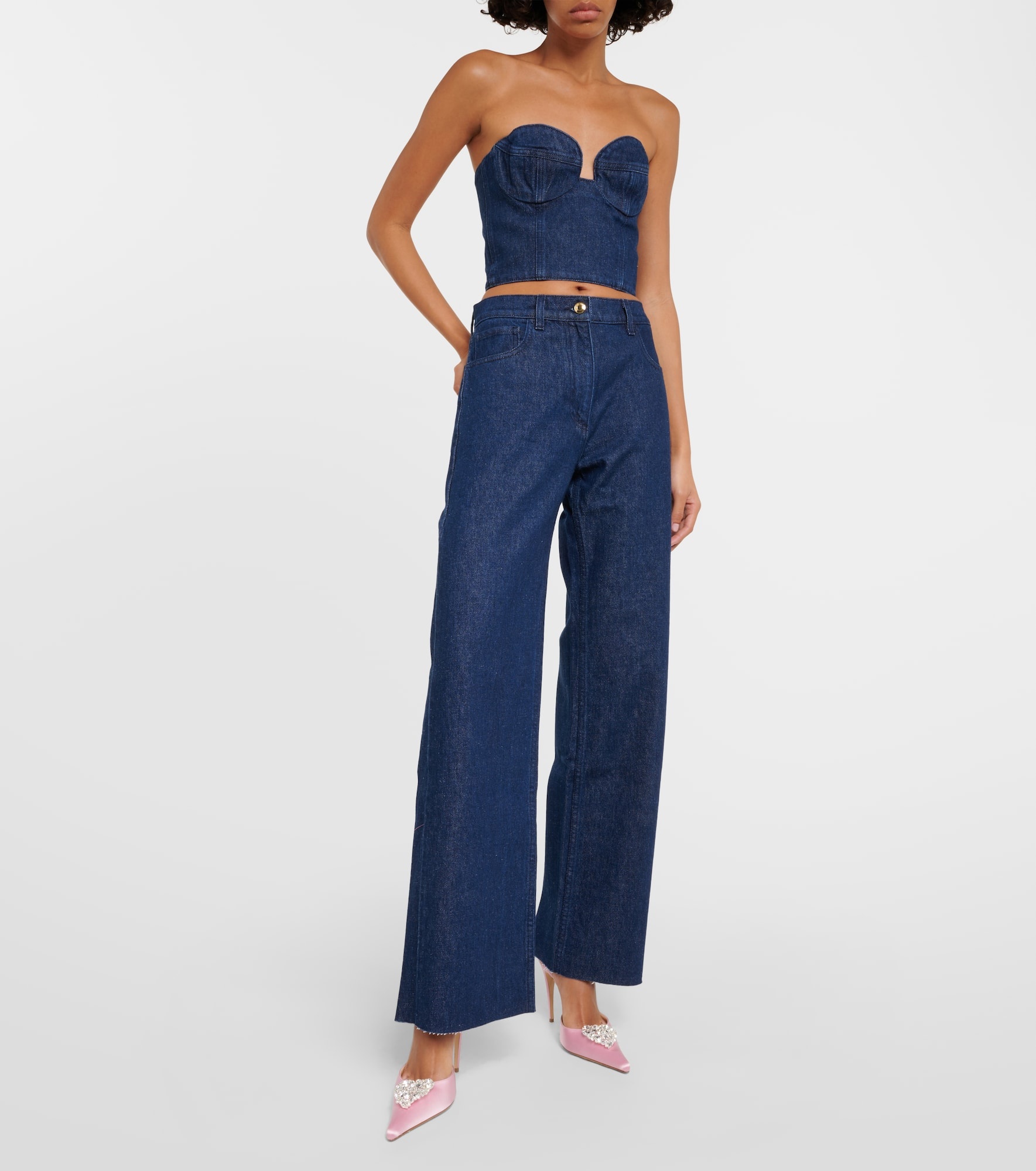 Denim bustier top - 2