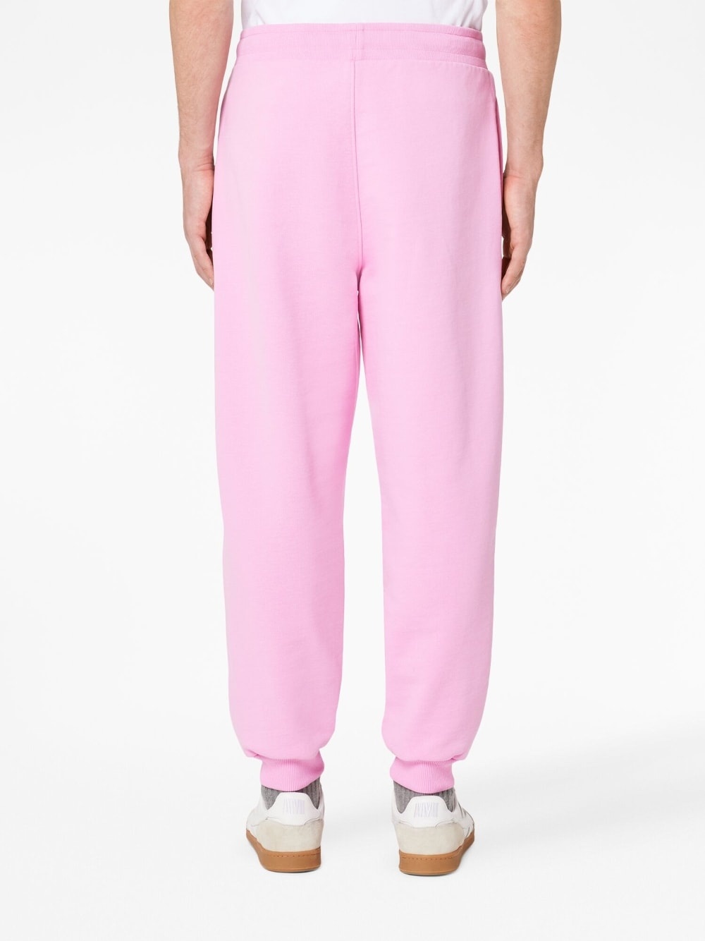 embroidered-logo cotton track pants - 4