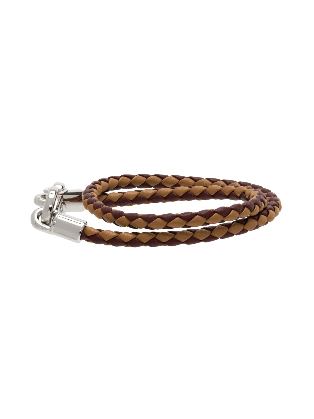 Brown Double Wrap Braided Bracelet - 3