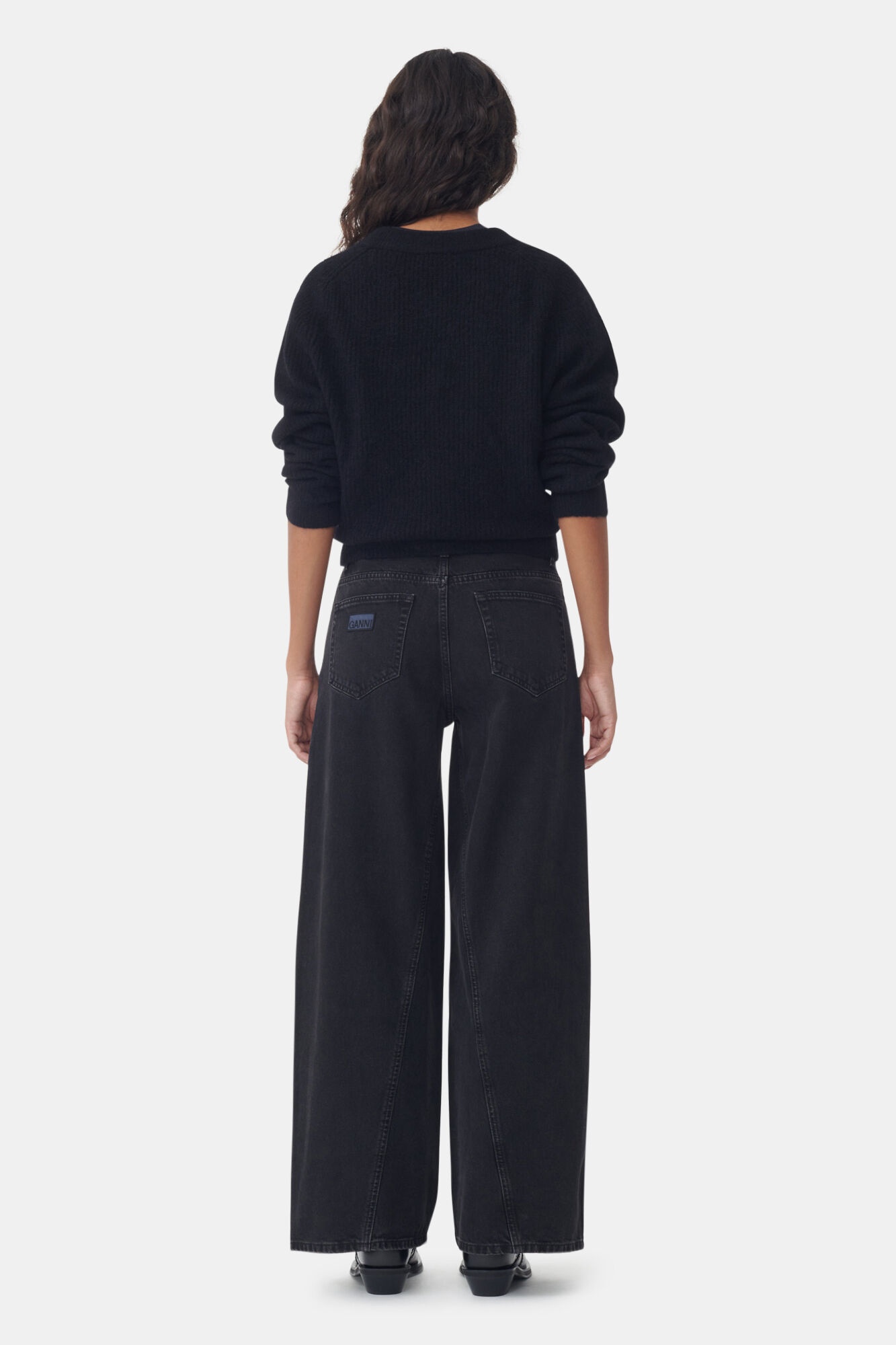 WASHED BLACK JOEZY JEANS - 4