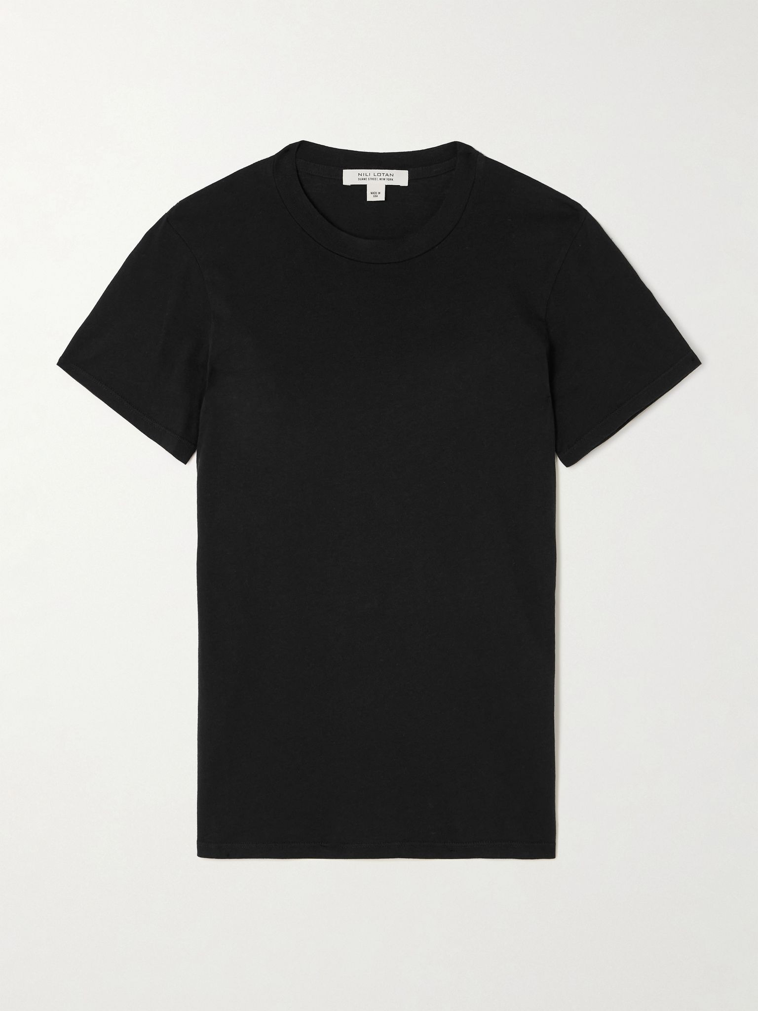 Mariela cotton-jersey T-shirt Black - 1