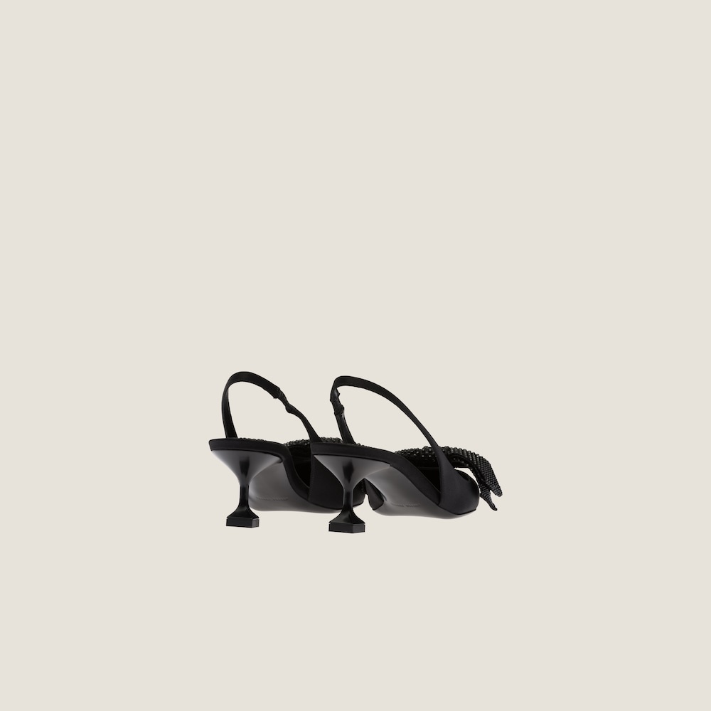 Satin slingback pumps - 2