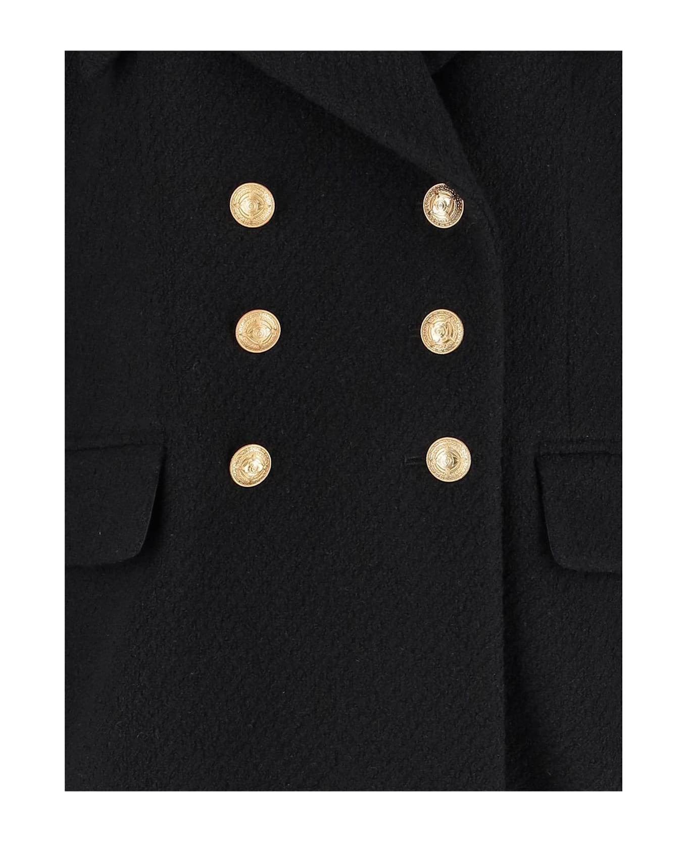 Double-breasted Bouclé Wool Jacket - 3