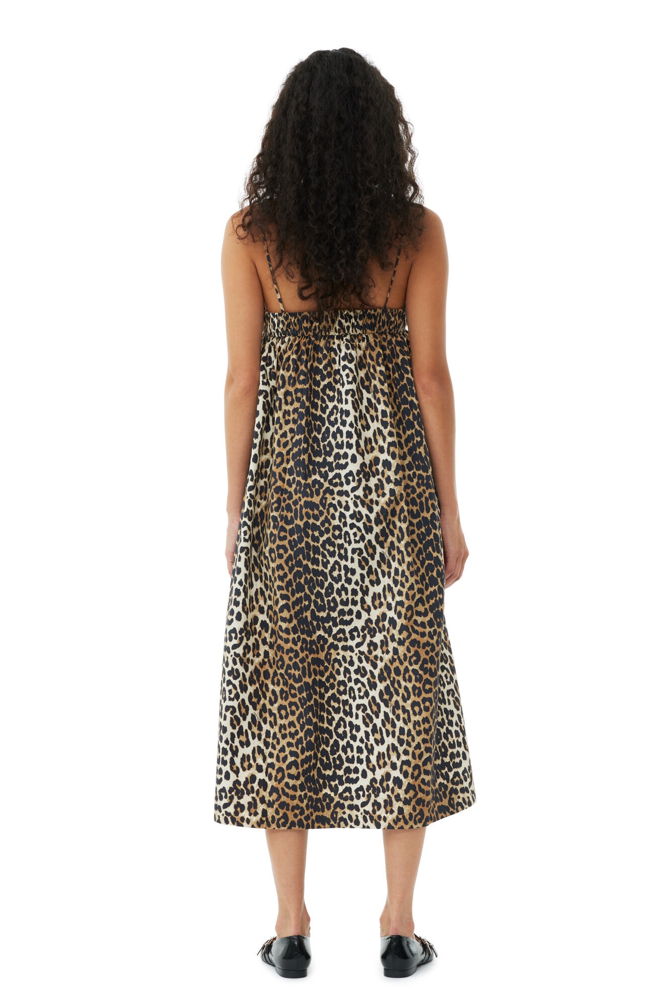 LEOPARD MIDI STRAP DRESS - 5