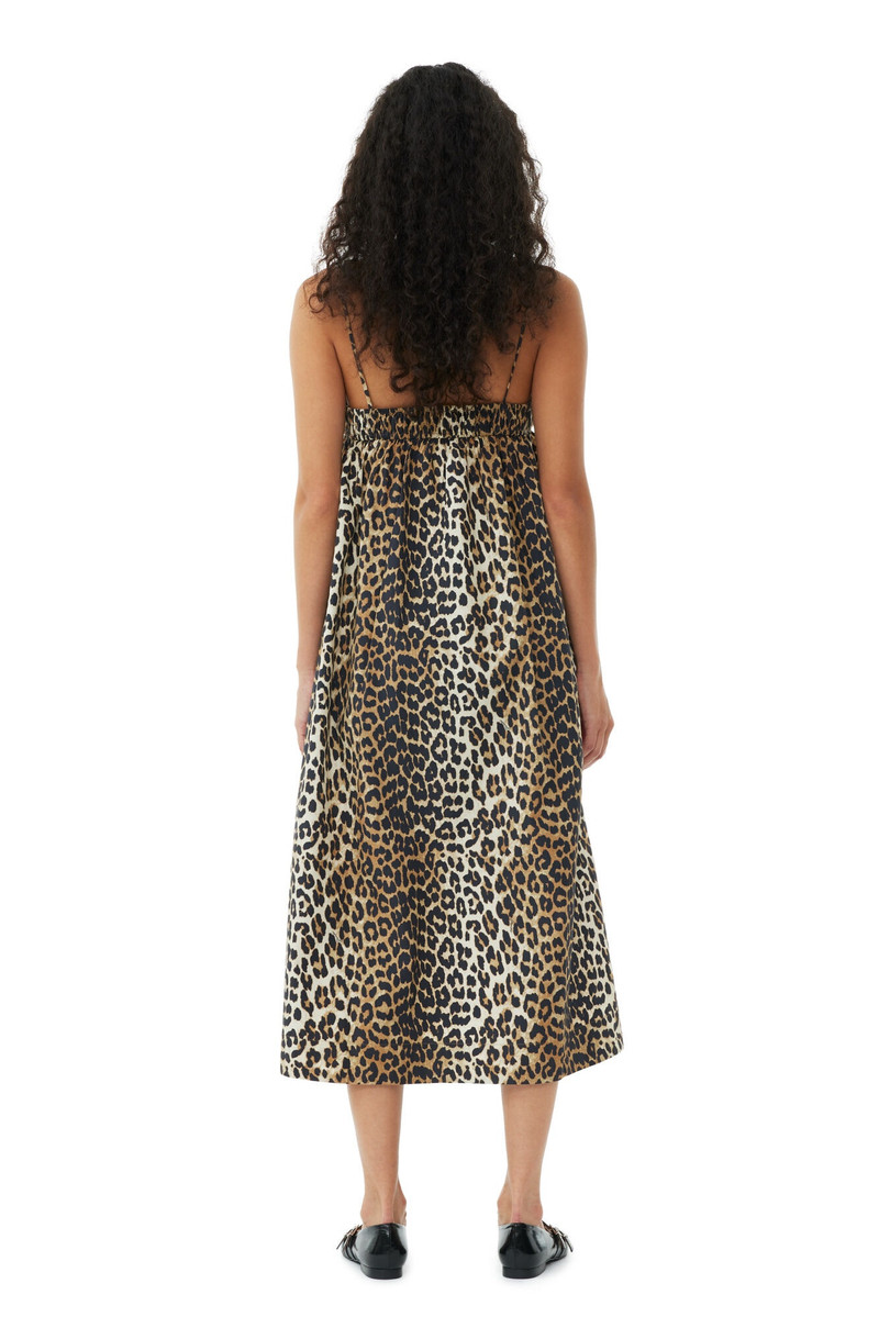 LEOPARD MIDI STRAP DRESS 5