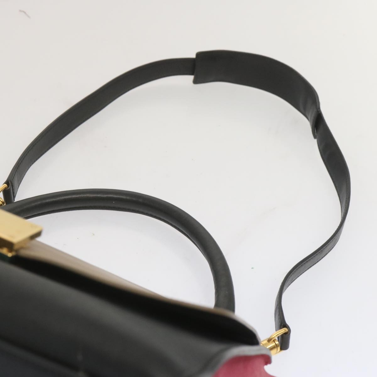 CELINE Trapeze Hand Bag Leather Beige Pink - 14