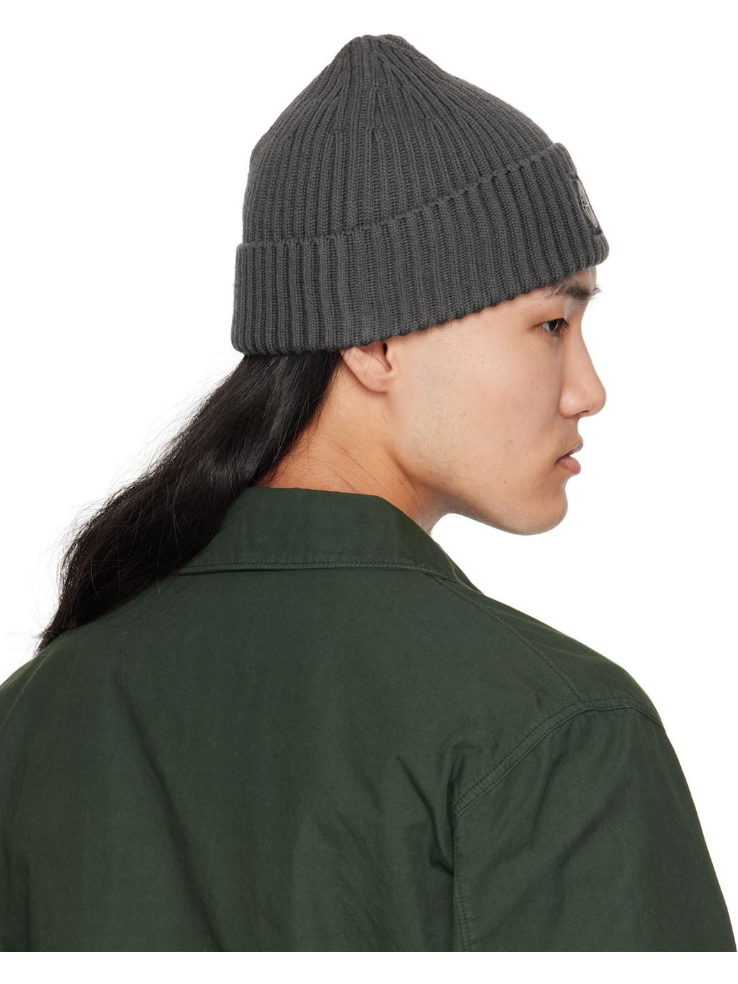 Gray N100002 Full Rib RWS Wool Beanie - 3