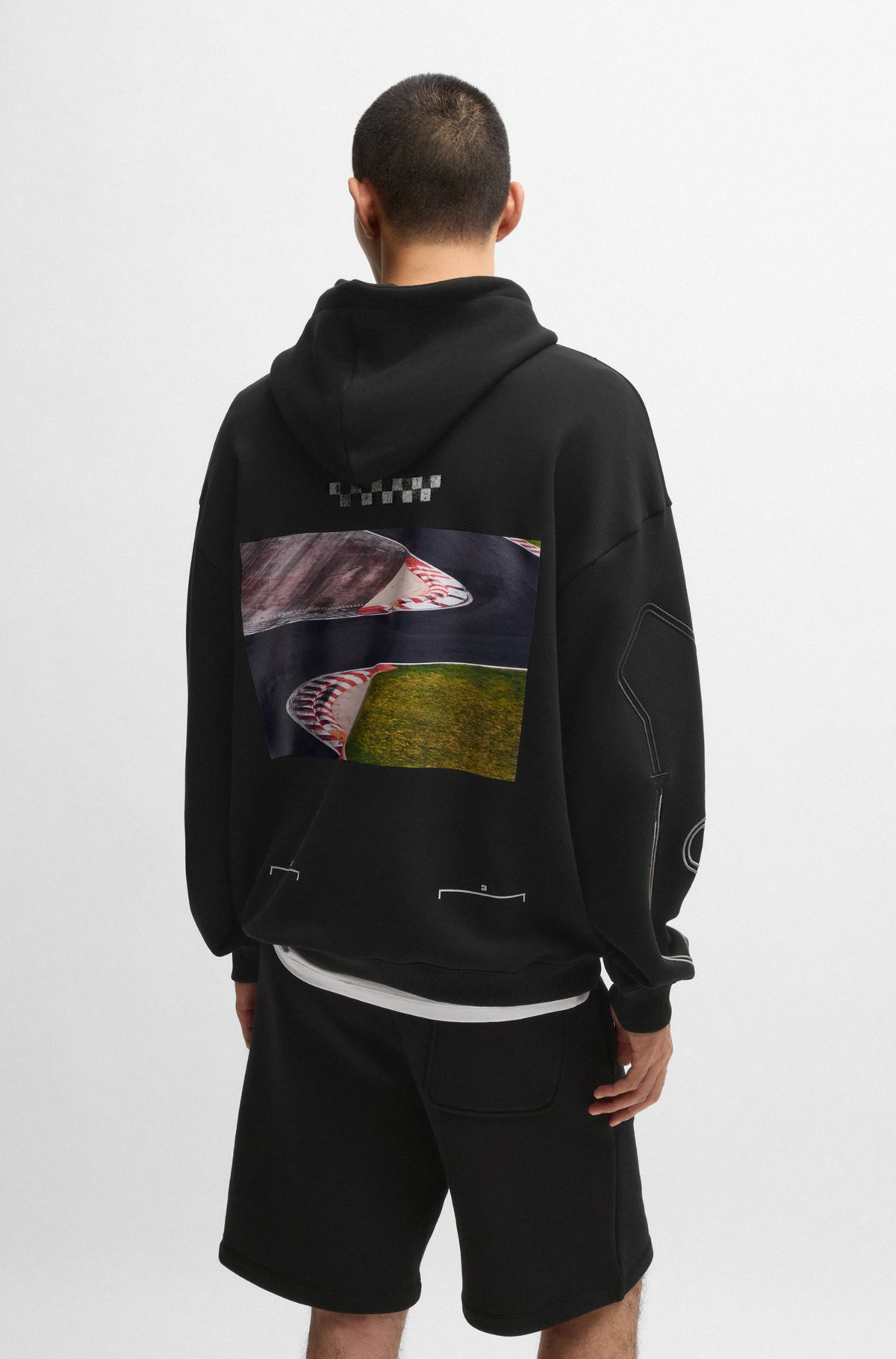 HOODIE WITH RACING PRINT - 5