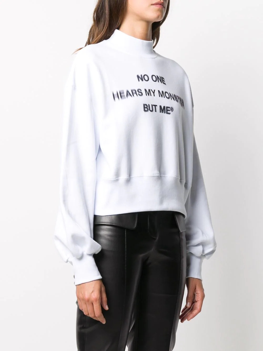 slogan print sweatshirt - 3