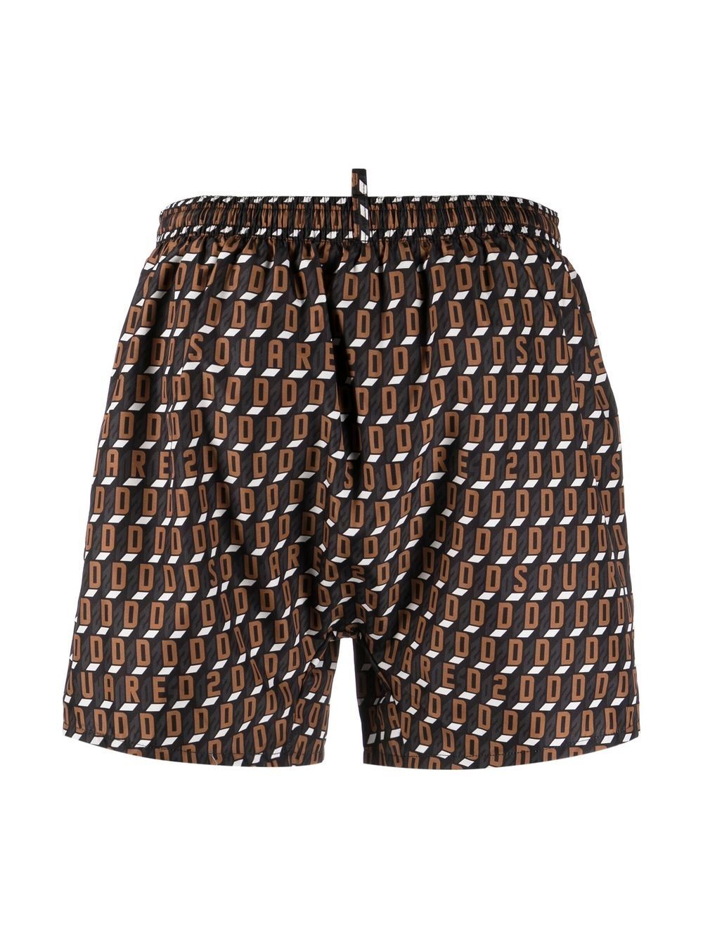 geometric-print swimming shorts - 2