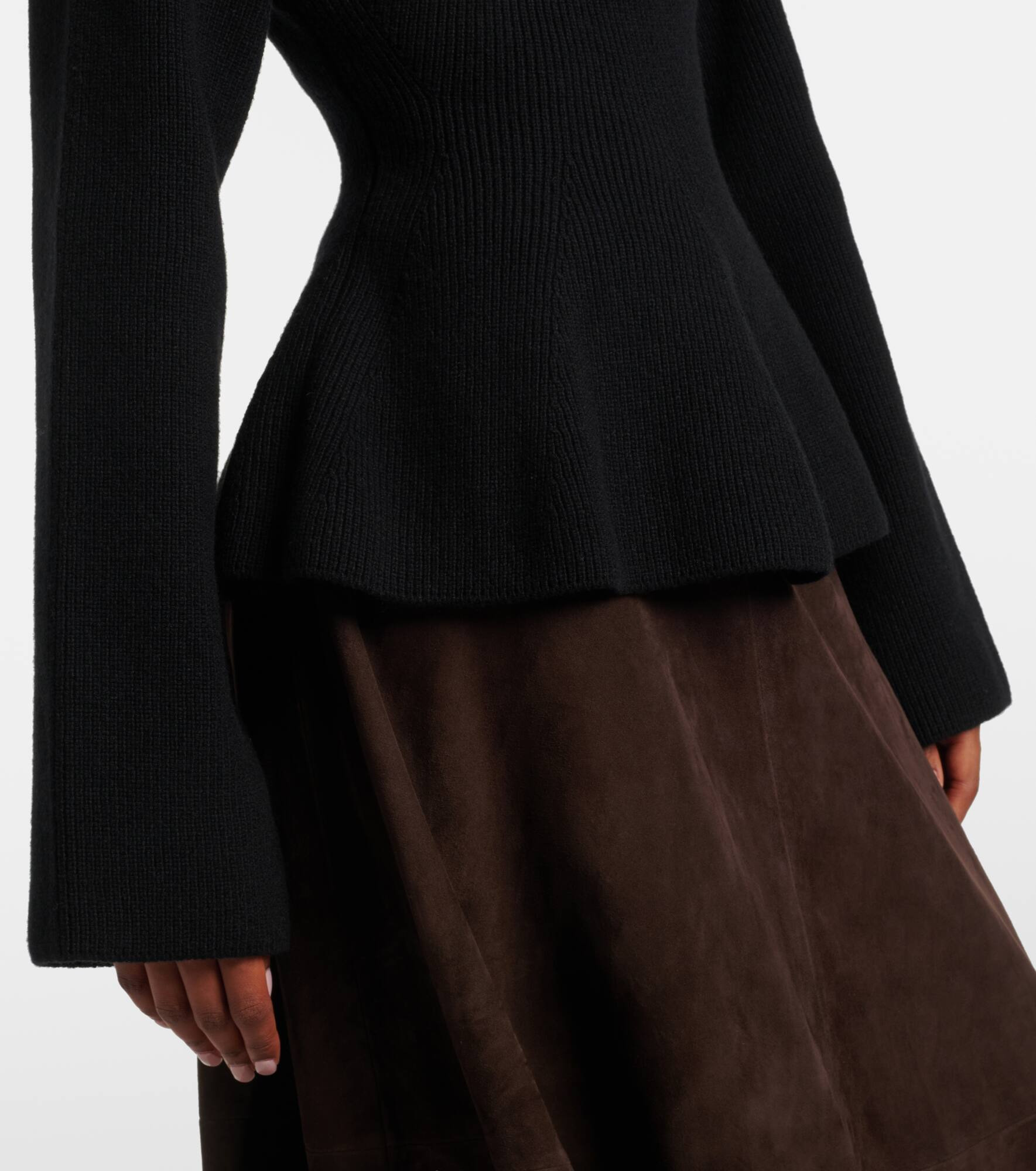 Turtleneck wool and cashmere top - 5