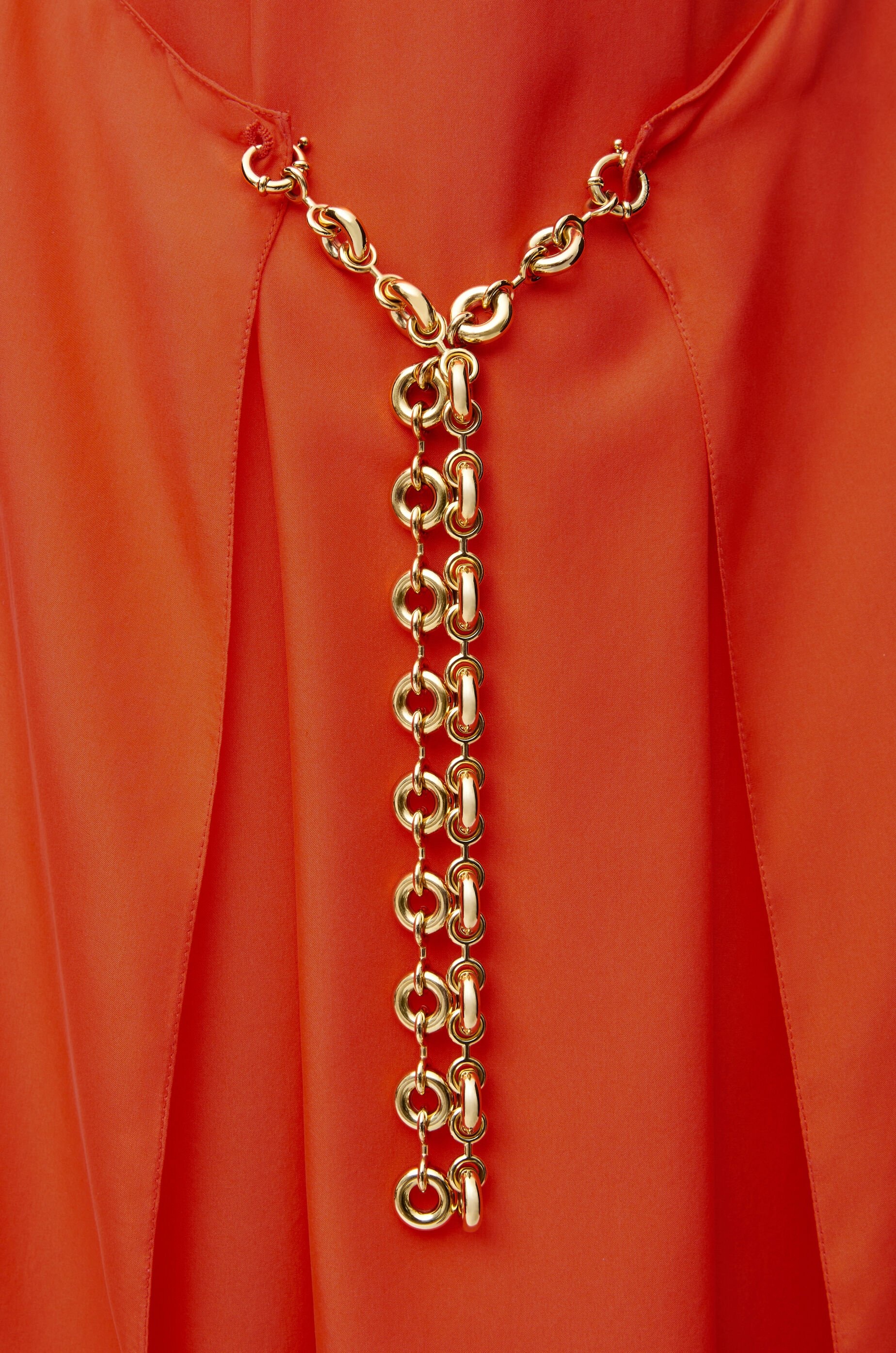Chain dress in silk - 4