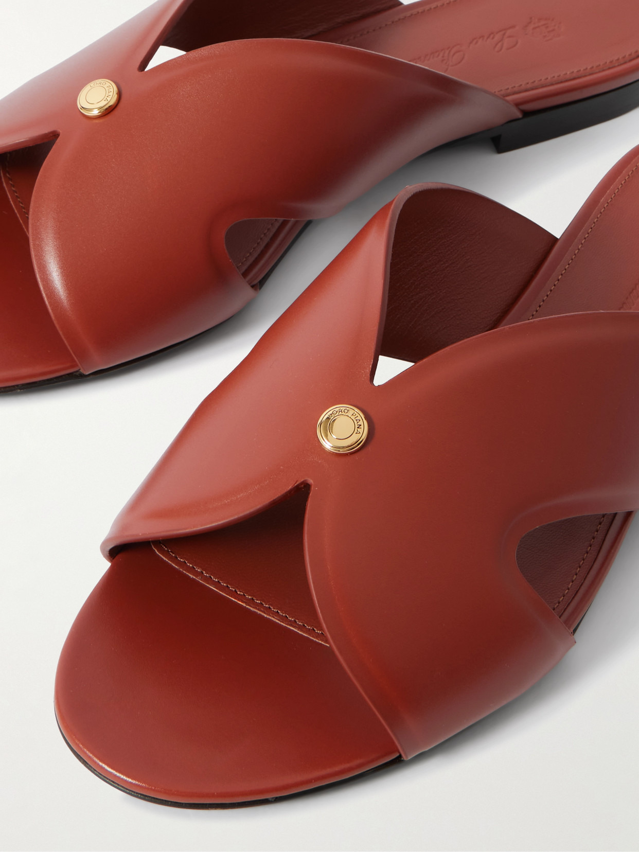 Vera Cutout Studded Leather Sandals - 4