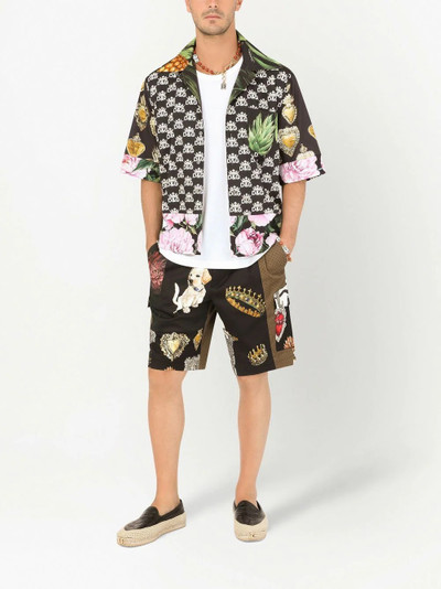 Dolce & Gabbana patchwork straight-leg shorts outlook