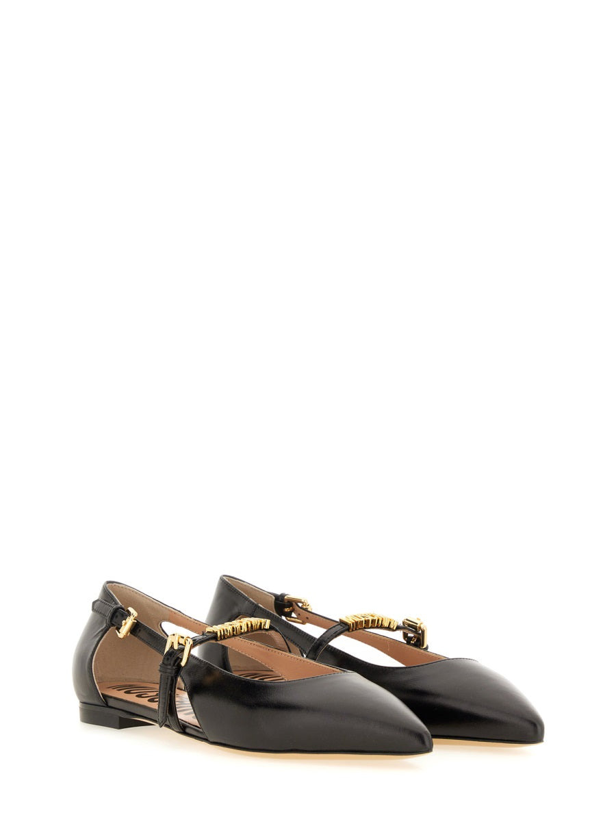 Moschino Women Leather Ballerina - 3