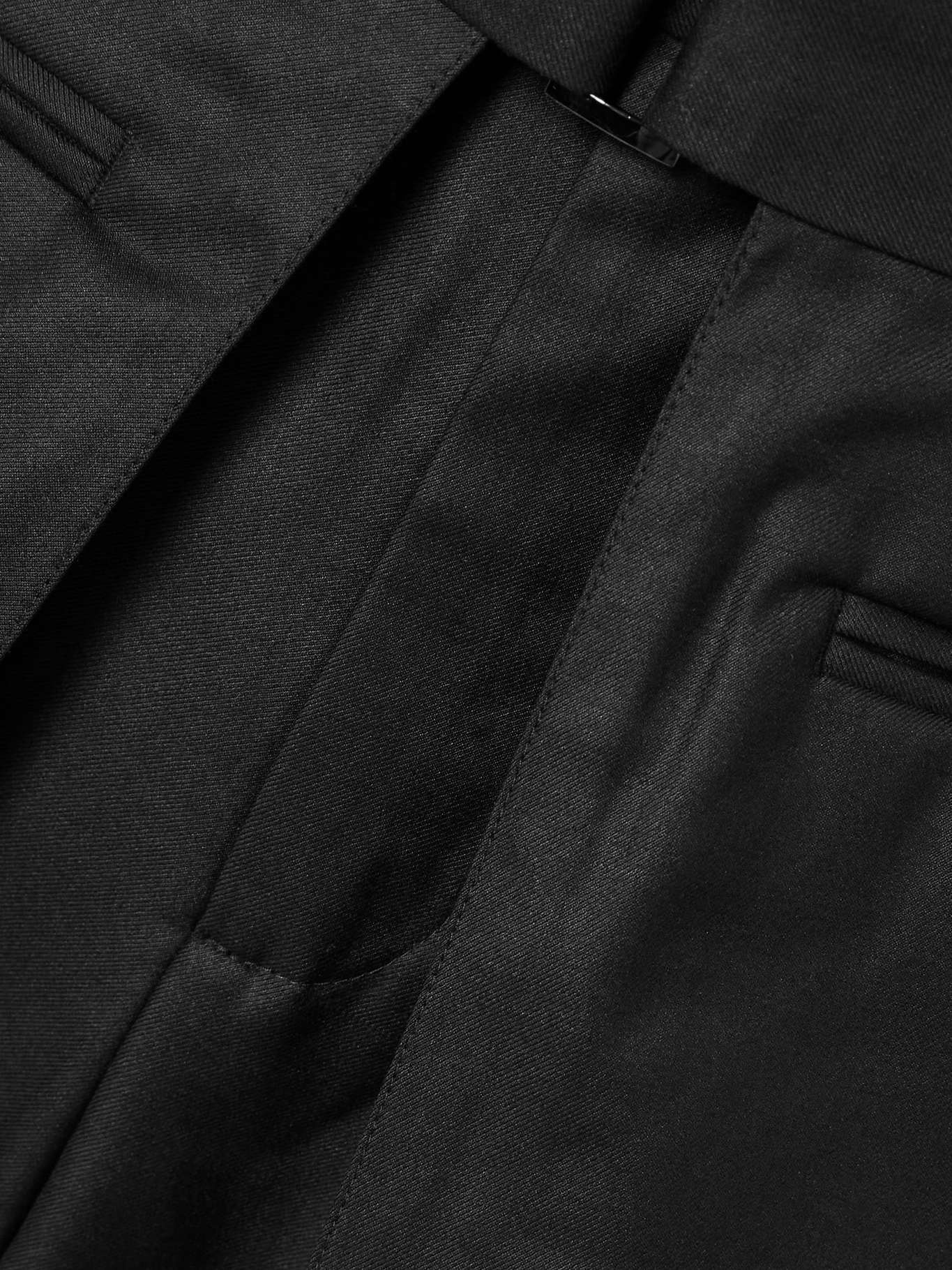 Symmetrical layered wool-blend wide-leg pants - 4