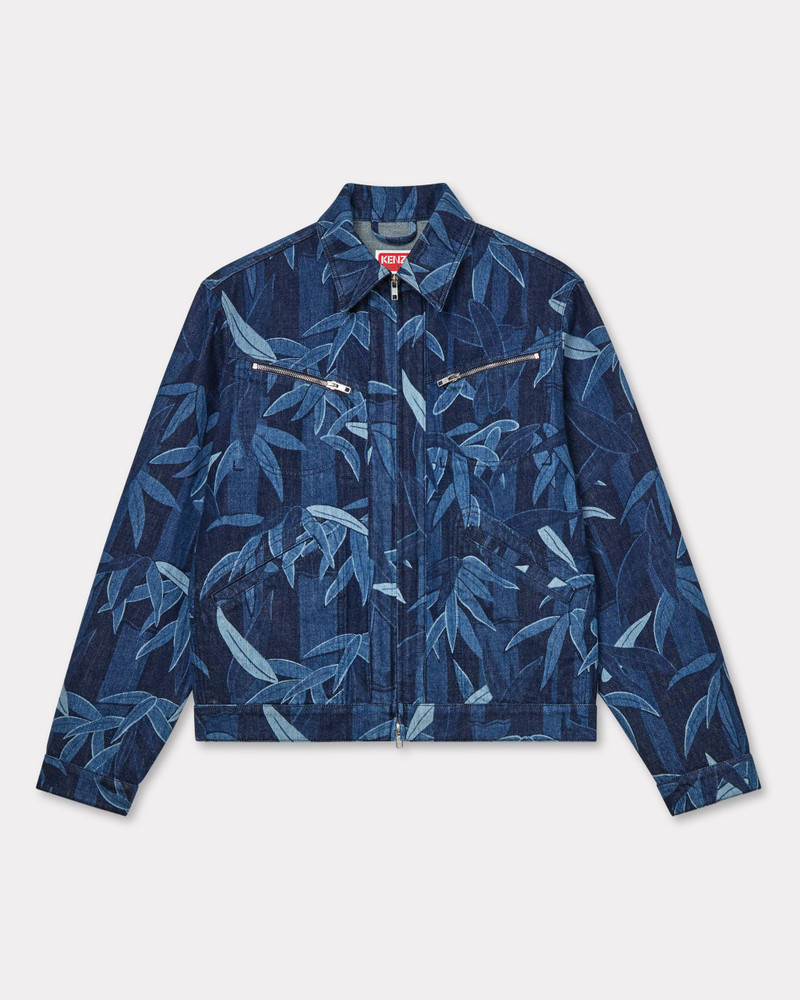 KENZO Chiku-rin camo' zipped trucker jacket in japanese denim 1