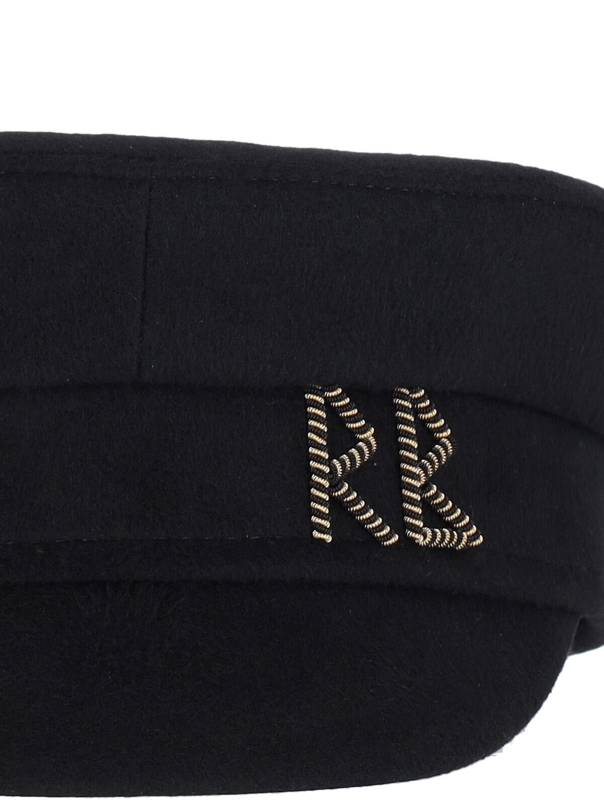 WOOL HAT WITH 'BAKER BOY' BROOCH - 3