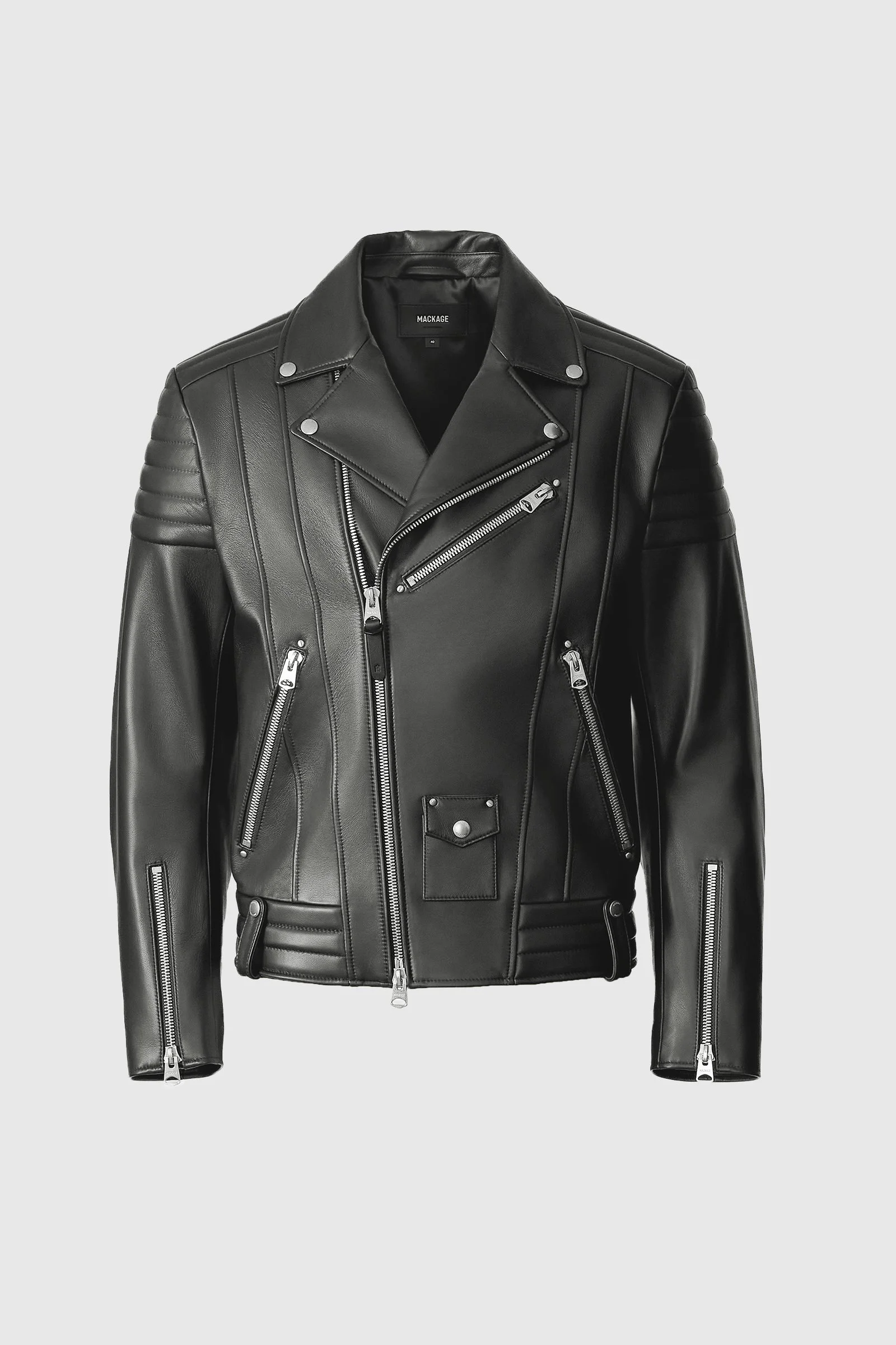 KENNETH Leather Biker Jacket - 1