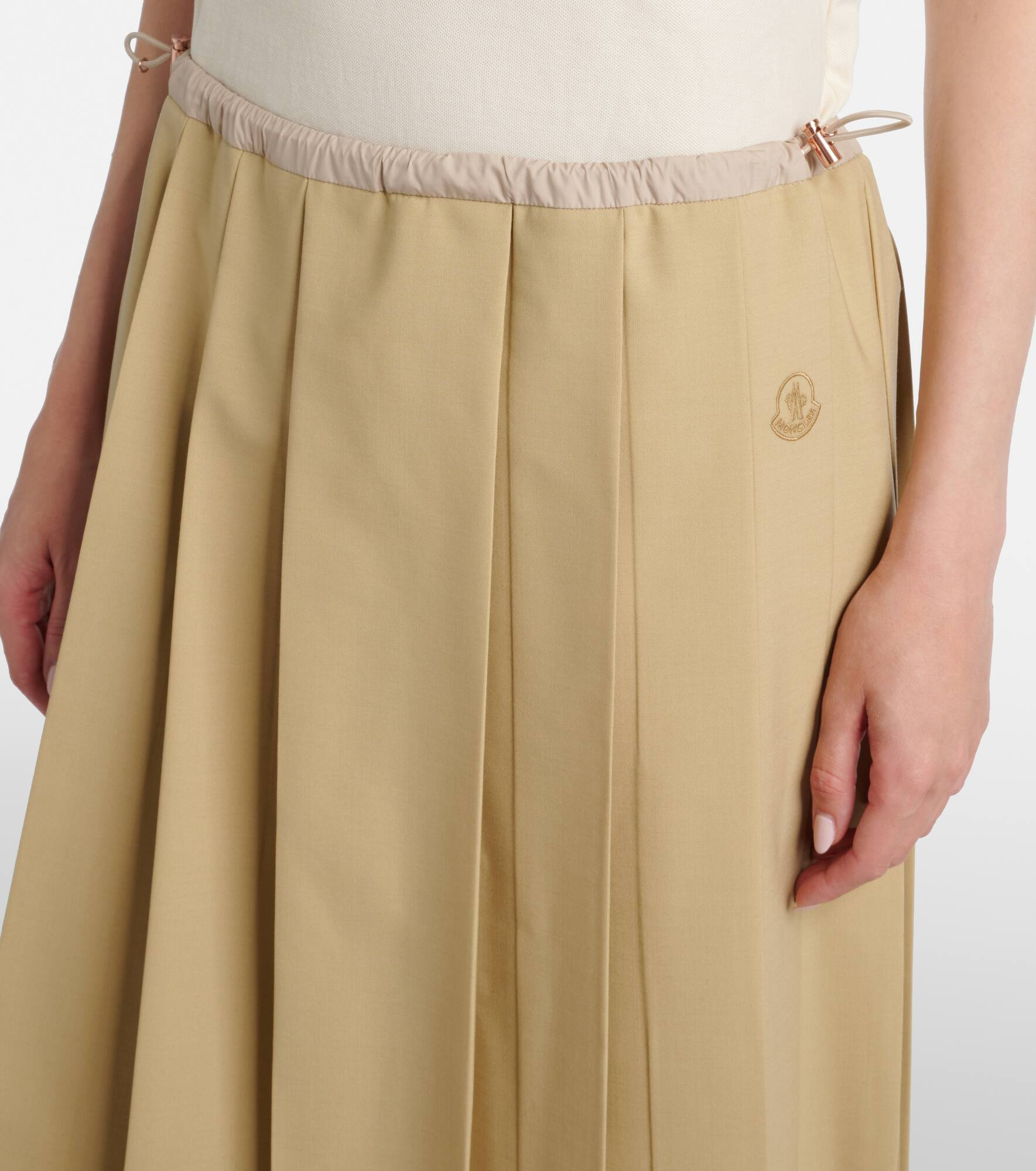 Pleated midi skirt - 4