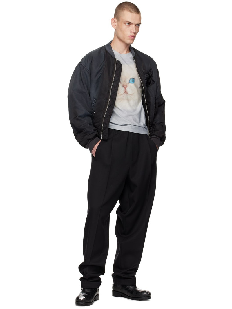 MAGLIANO Black Virgin Wool People's Trousers outlook