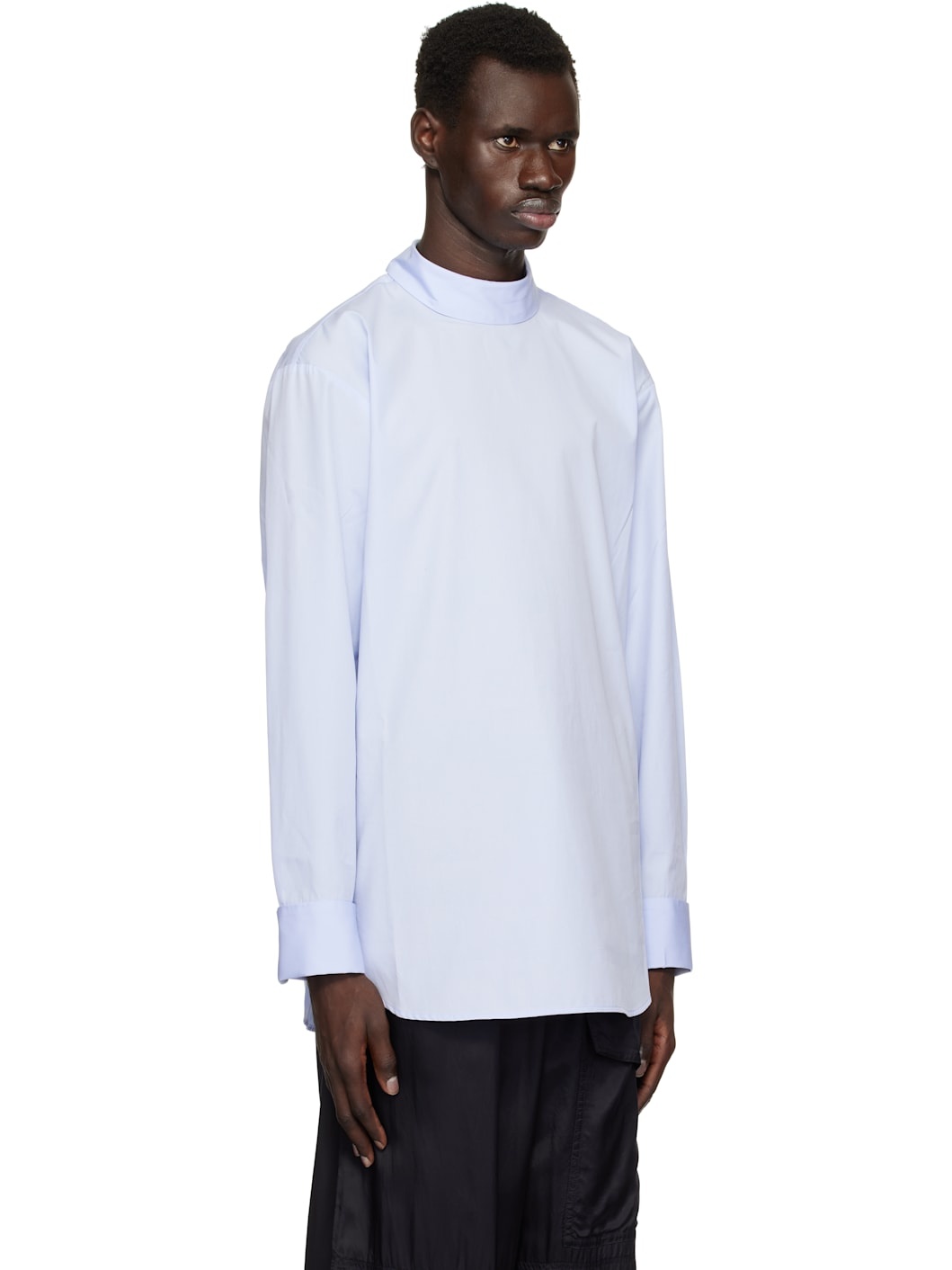 Blue Turtleneck Shirt - 2