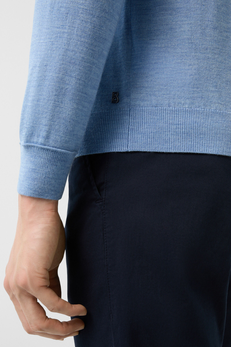 Virgin wool pullover Ole in Light blue 4