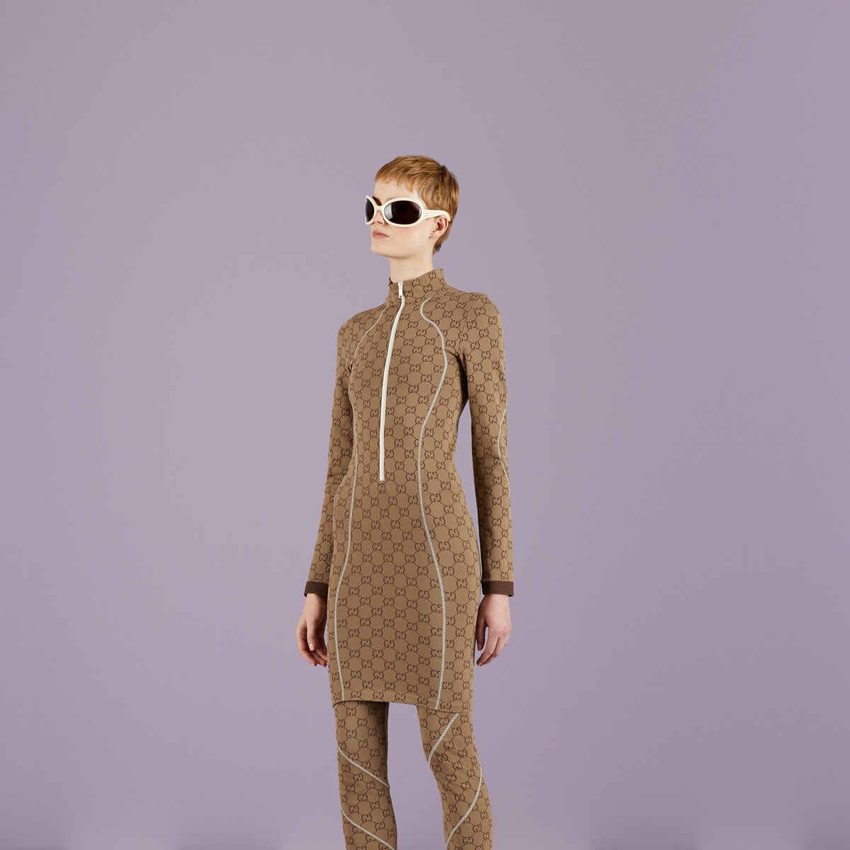 GG jersey jacquard dress - 5