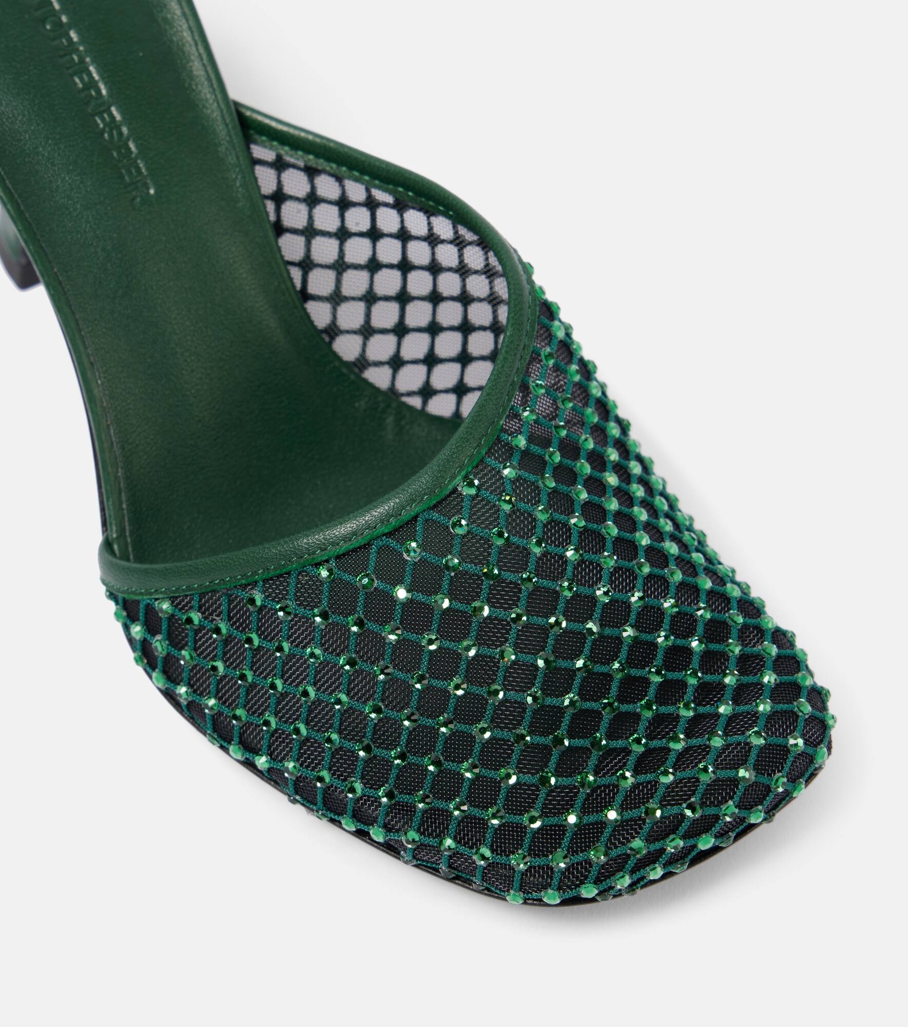 Minette 80 crystal-embellished pumps - 4