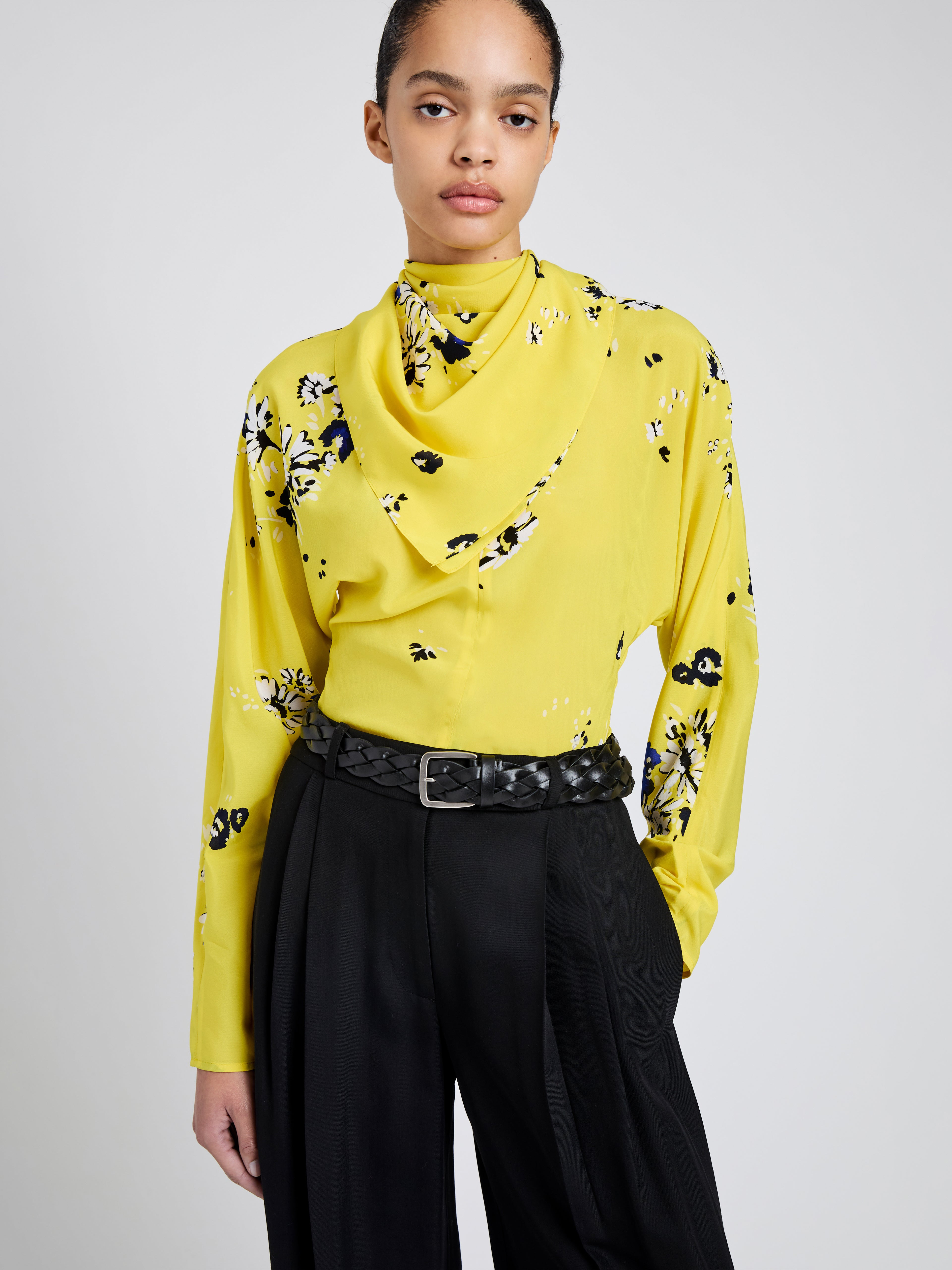 Ysabelle Top in Printed Silk Viscose - 6