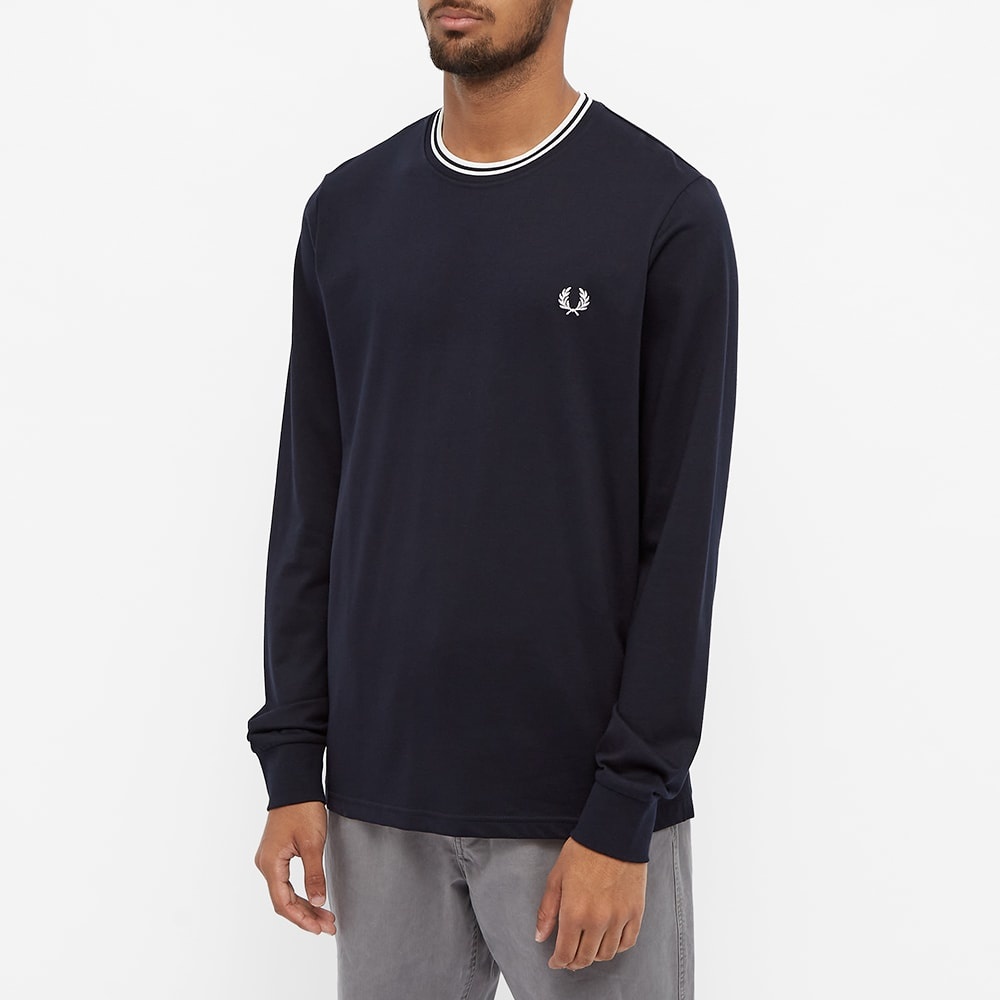 Fred Perry Long Sleeve Twin Tipped Tee - 4