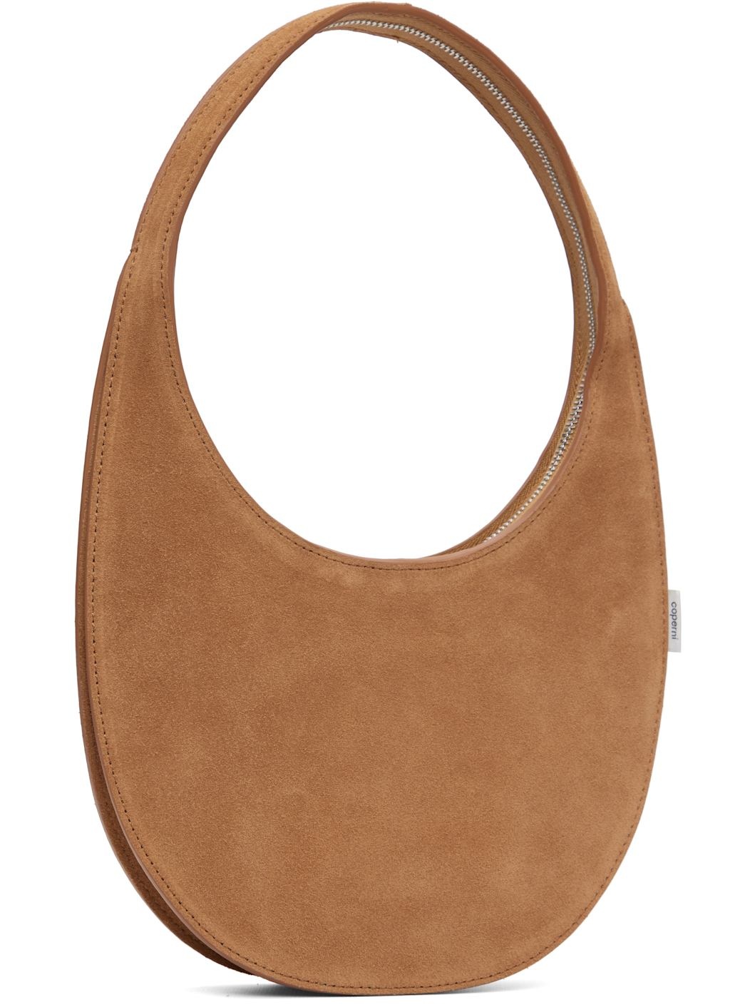 Tan Double Gusset Swipe Bag - 3