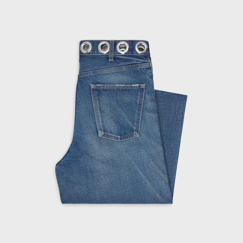 CELINE FLARED SURF JEANS IN DARK UNION WASH DENIM outlook
