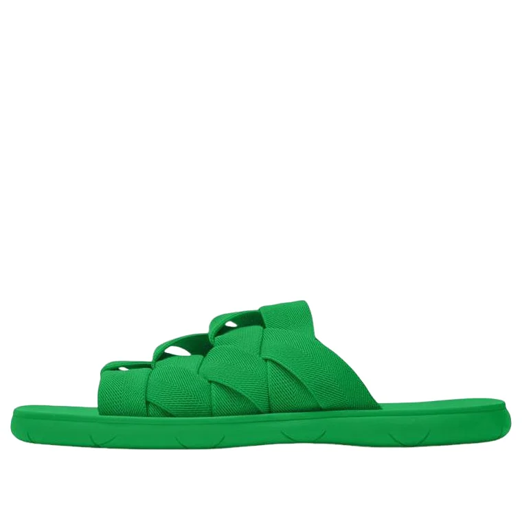 Bottega Veneta Intrecciato Elastic Slides 'Green' 651402V0GV03730 - 1