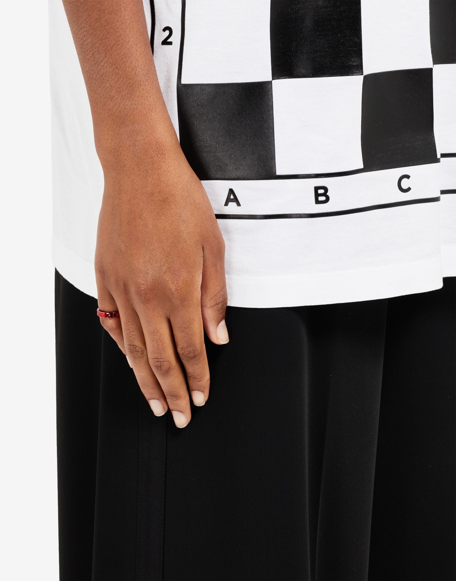 Margiela 6 logo brass ring - 4
