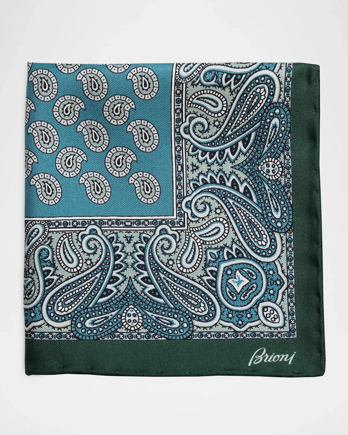 Men's Paisley Silk Pocket Square - 1
