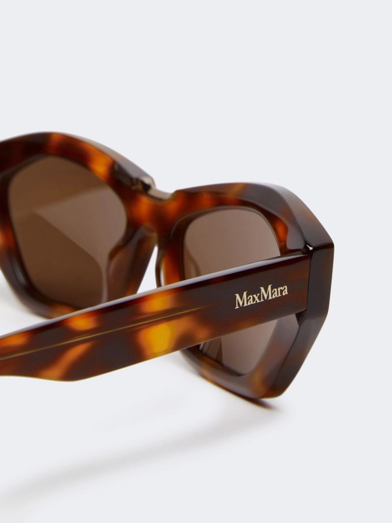 ODINO Square bold sunglasses - TAWNY BRONZE BROWN 3